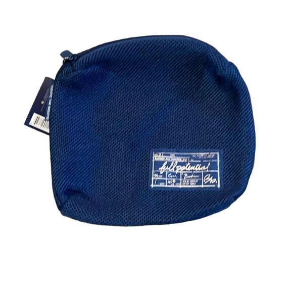 NWT Bumble and Bumble Zipper Top Navy Mesh Toiletry Bag - Picture 1 of 3